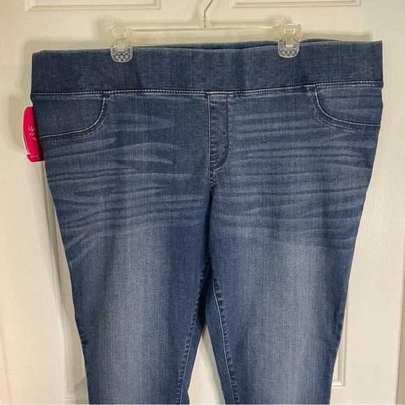 Isabel Maternity Blue Pull-on Jeggings with Stretch Size 18 New Post maternity - Picture 3 of 7